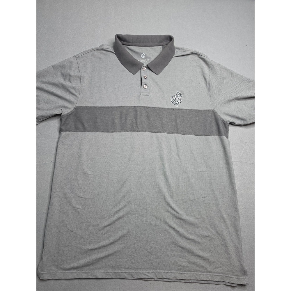 Rocawear Polo Shirt Men's 3XB Gray Classic Side Slit Resort Wear Golf Outdoor
